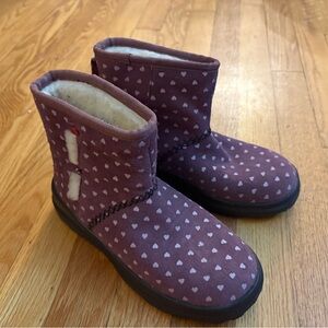 Purple Heart Patterned UGG Boots